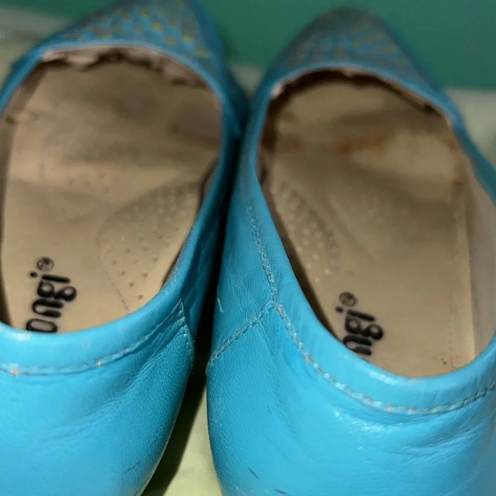 Vintage teal and green shoes - Picture 7 of 9